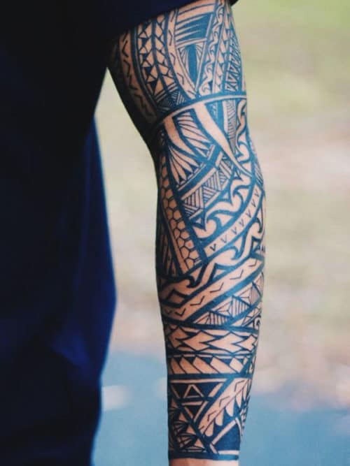Tribal Sleeve Tattoo Designs For Men