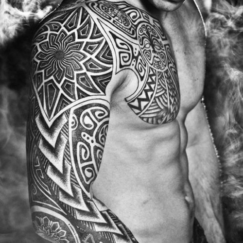 Cool Tribal Sleeve Tattoo Ideas