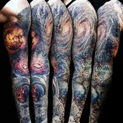 Cool Full Arm Tattoo Designs