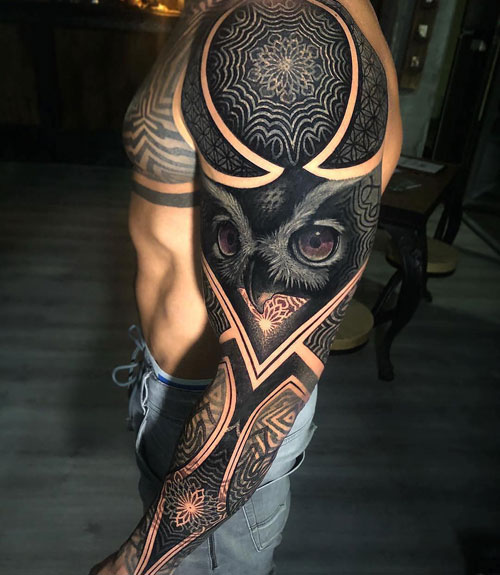 Hot Tribal Sleeve Tattoos