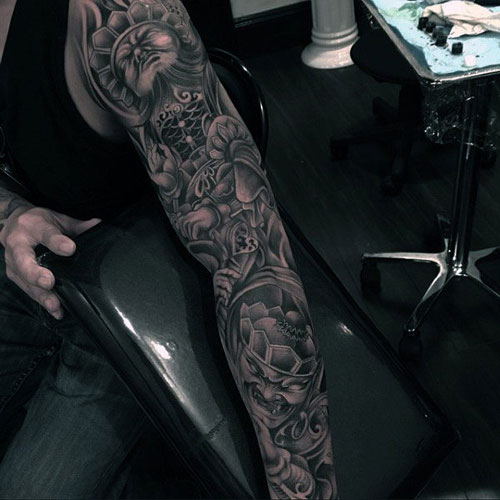 Amazing Unique Full Sleeve Arm Tattoo Designs