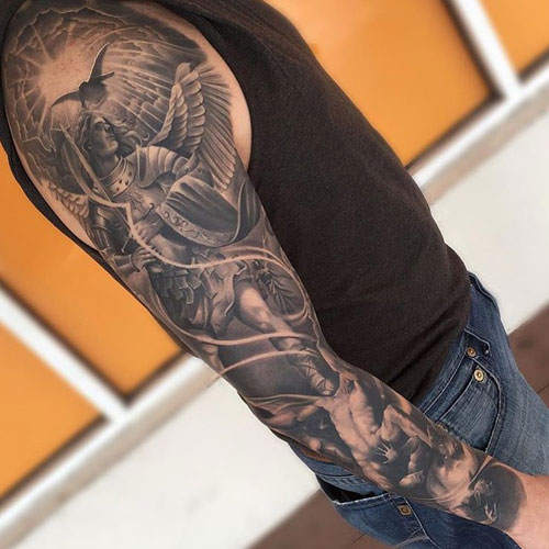 Angel Arm Sleeve Tattoo Ideas