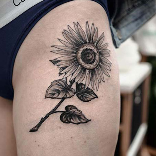 Sunflower Thigh Designs