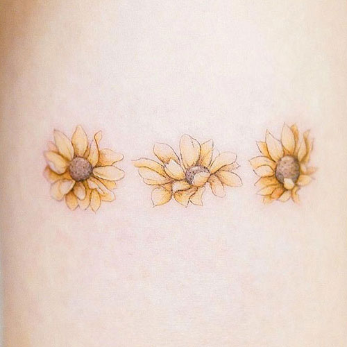 Small Sunflower Tattoo Ideas