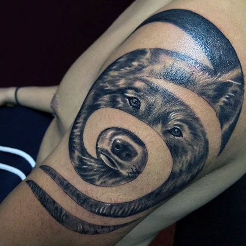 Creative Wolf Tattoo Ideas For Guys
