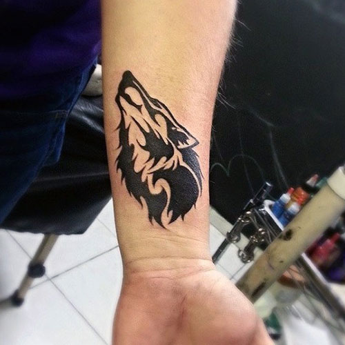 Small Wolf Tattoo