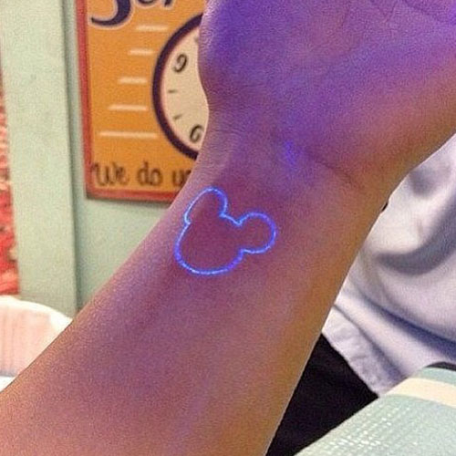 Disney White Ink Tattoo