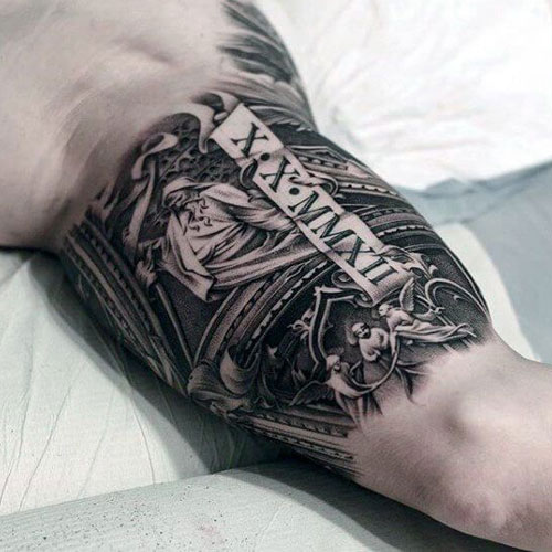 Cool Inside Bicep Tattoo Designs For Guys