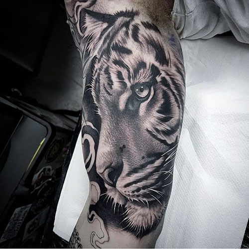 Realistic 3D Bicep Tattoos