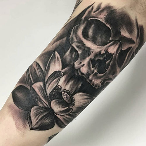 Black Bicep Tattoos For Guys