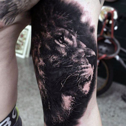 Lion Bicep Tattoos