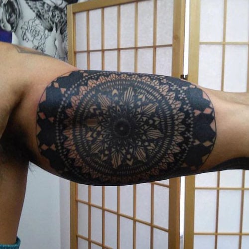 Geometric Inside Arm Tattoo