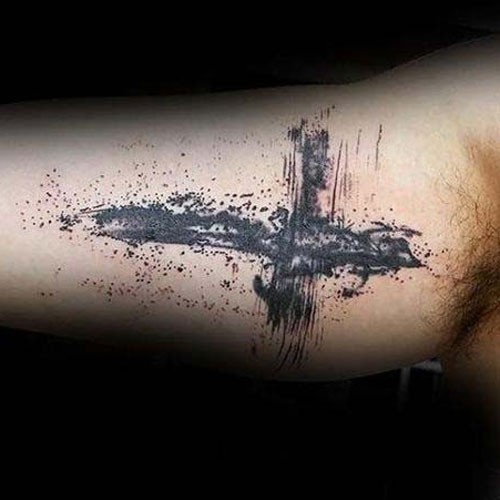 Cross Inner Arm Tattoos