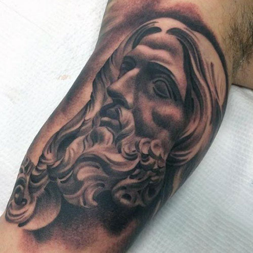 Cool Religious Christian God Inner Arm Tattoos