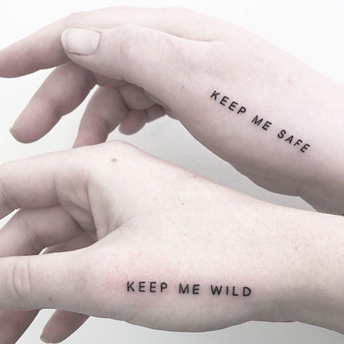 Awesome Friedship Quote Tattoo