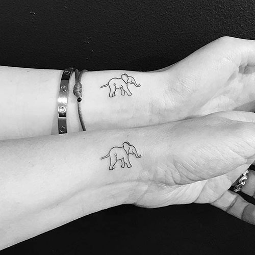 Cute Animal Friendship Tattoos