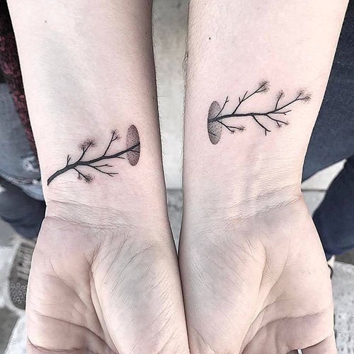 Cute Connecting Wrist Tattoo