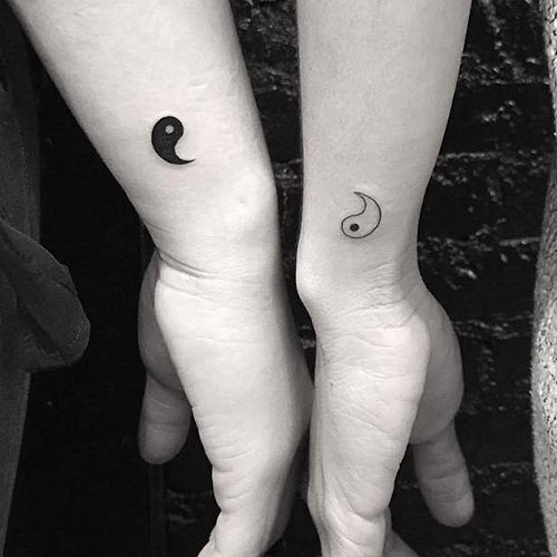 Yin and Yang Friendship Tattoo