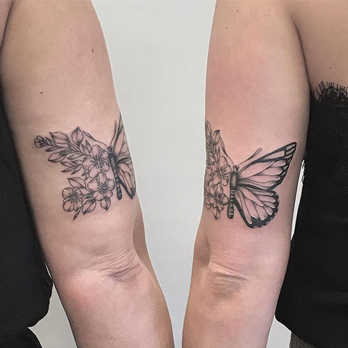 Matching Butterfly Tattoo