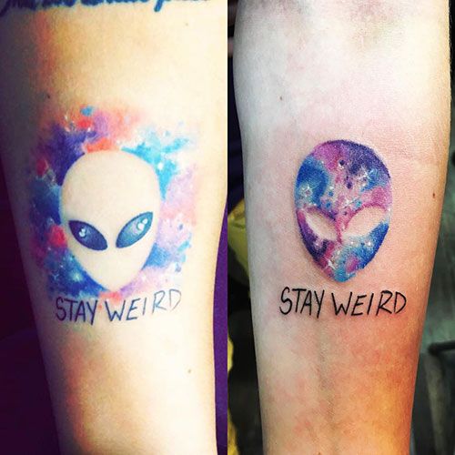 Stay Weird Tattoo
