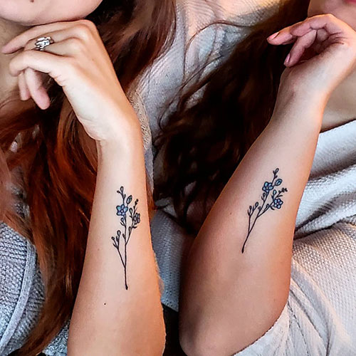 Matching Side Wrist Tattoo