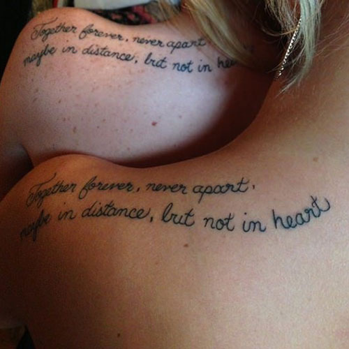 Best Friend Tattoo Quote Ideas