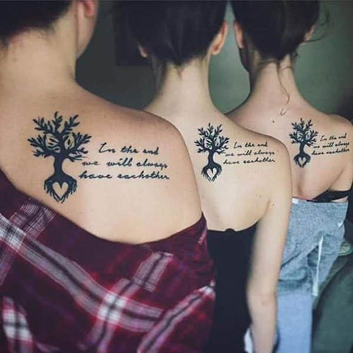 Sister Tattoos For 3