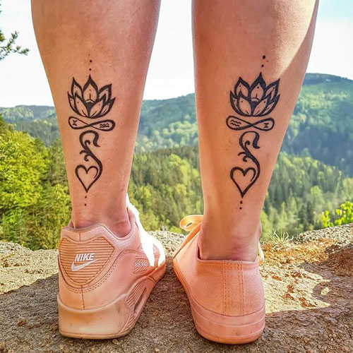 Sister Calf Tattoos