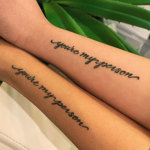 Quote Sister Tattoos