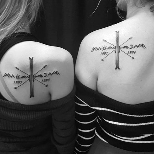 Sister Shoulder Tattoos