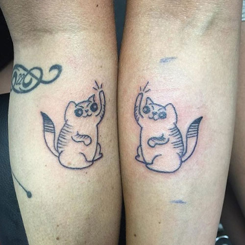 Small Matching Sister Tattoos