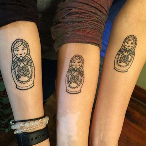 Small Forearm Sister Tattoos