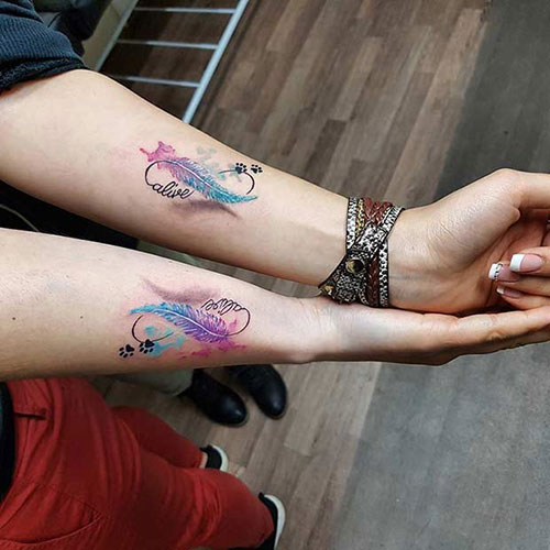 Sister Tattoos For 2