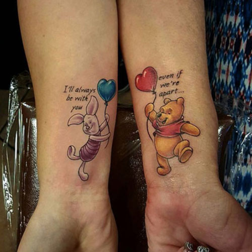 Winnie The Pooh Mother Daughter Tattoo