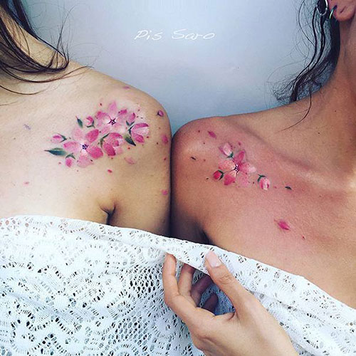 Mom and Daughter Matching Tattoos
