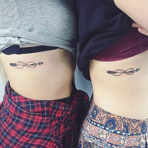 Mother Daughter Infinity Tattoo