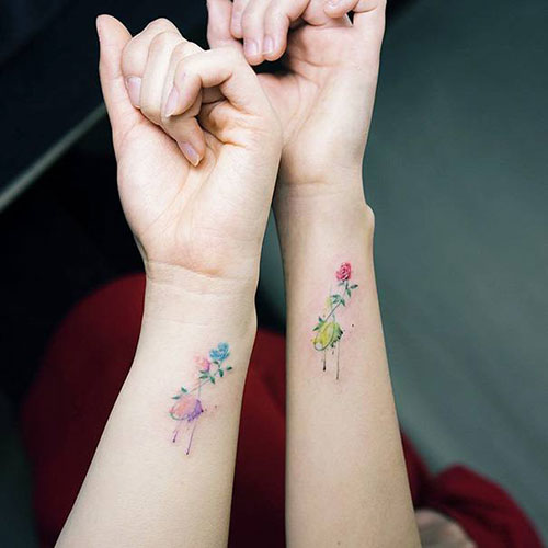 Mother Daughter Wrist Tattoo