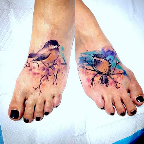 Matching Mother and Daughter Tattoo Art