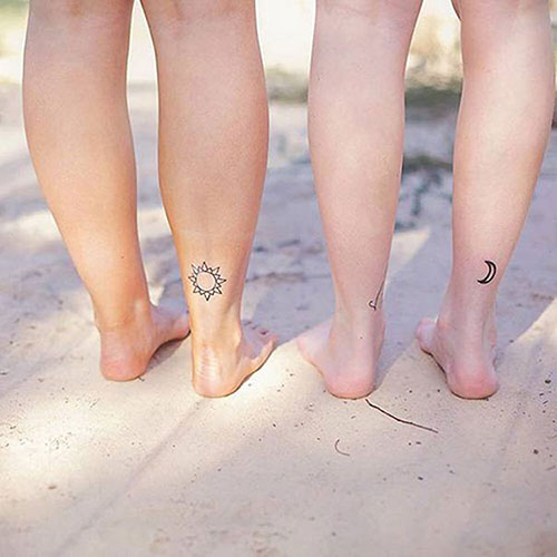 Mother Daughter Ankle Tattoos