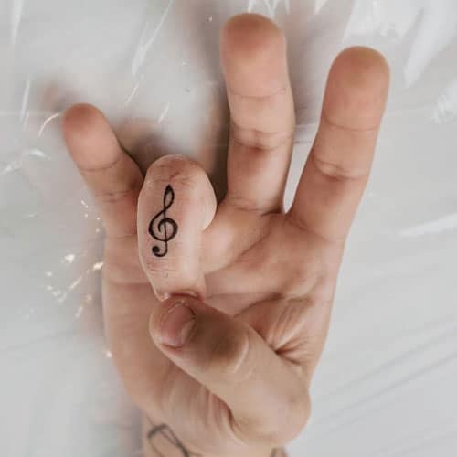 Small Musical Tattoo For Men