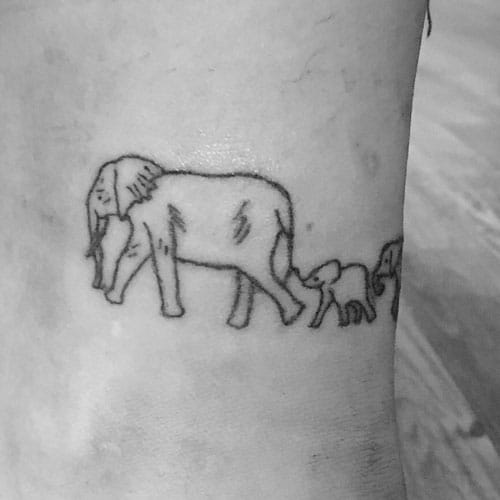 Small Elephant Tattoos For Men