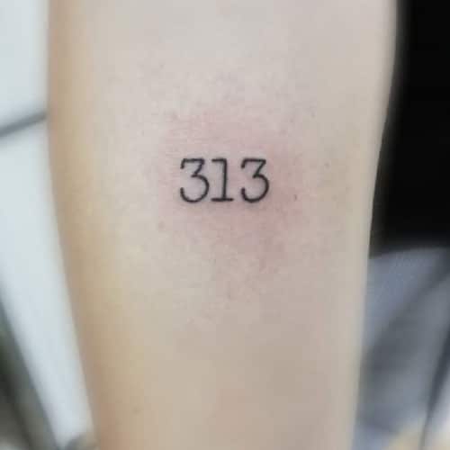 Small Area Code Tattoo