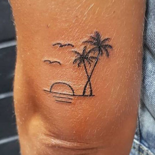 Sunset Tattoo For Men