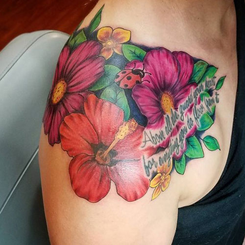 Hibiscus Flower Tattoo