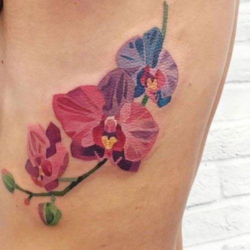 Orchid Flower Tattoo