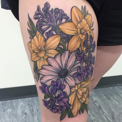 Daffodil Flower Tattoo