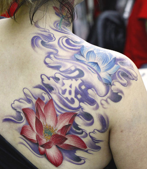 Chinese Flower Tattoo
