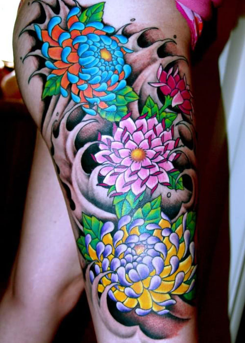 Best Japanese Flower Tattoo