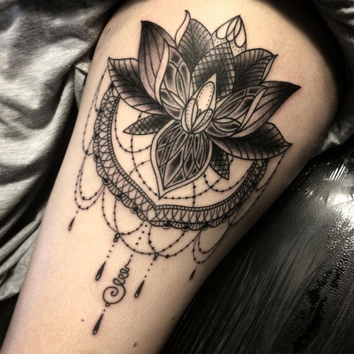 Classic Lotus Flower Tattoo Designs