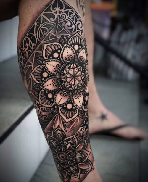 Flower Leg Tattoos